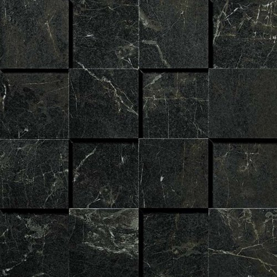 Плитка 30x30 10мм Marvel Noir Stlaurent Mosaico 3D Adqb 3d черный мрамор Atlas Concorde Плитка 30x30 10мм Marvel Noir Stlaurent Mosaico 3D Adqb 3d черный мрамор Atlas Concorde