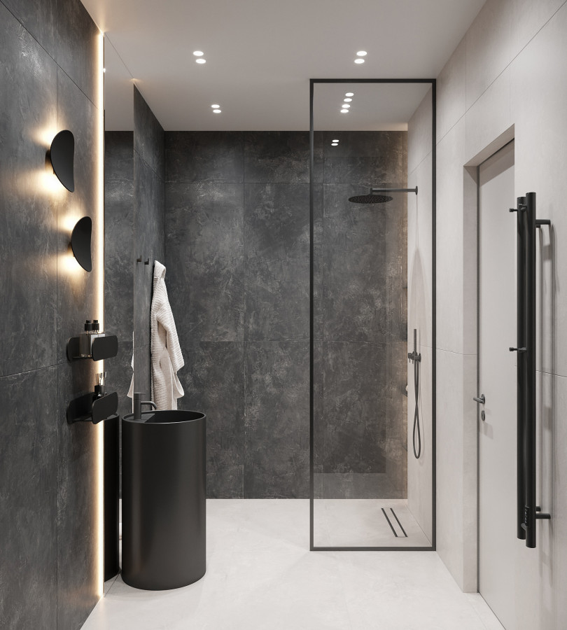 Керамогранит 120x60 8мм матовая RT7008-A Symphony Nero черный бетон Arcadia Ceramica Керамогранит 120x60 8мм матовая RT7008-A Symphony Nero черный бетон Arcadia Ceramica