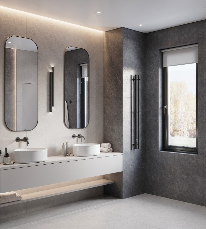 Керамогранит 160x80 9мм матовая с микрогранулами CZ-SL03-B Listello Nero серый камень Arcadia Ceramica Керамогранит 160x80 9мм матовая с микрогранулами CZ-SL03-B Listello Nero серый камень Arcadia Ceramica