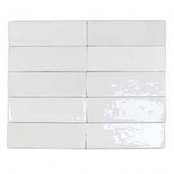 Плитка 16x5 8мм Safi White 122108 глянцевая белый однотонная DNA Tiles Плитка 16x5 8мм Safi White 122108 глянцевая белый однотонная DNA Tiles