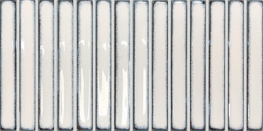 Плитка 25x13 Osaka Bars White 133478 глянцевая, 3d белый однотонная, краска, штукатурка DNA Tiles Плитка 25x13 Osaka Bars White 133478 глянцевая, 3d белый однотонная, краска, штукатурка DNA Tiles