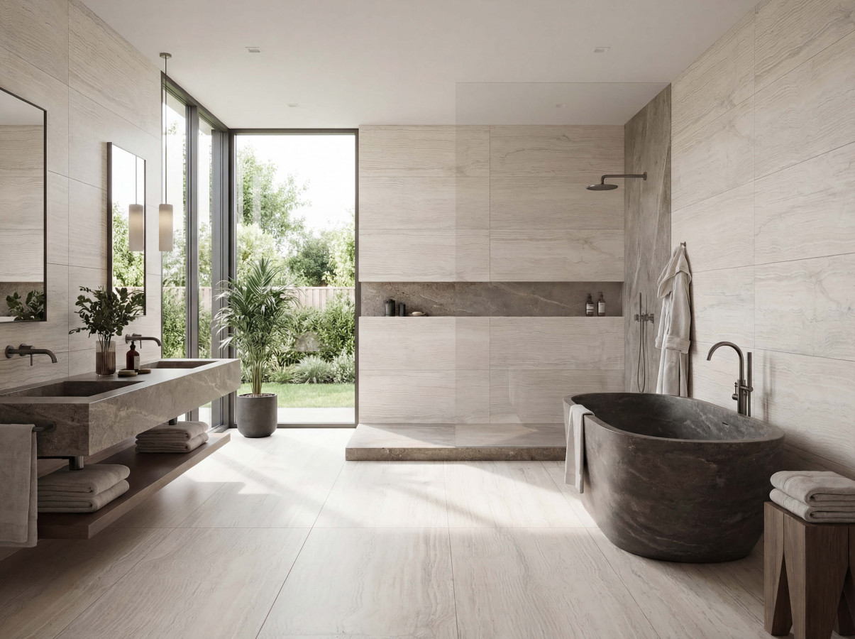 Керамогранит Basconi Home 120x60 Travertine Ivory BHT-1005 мрамор матовый, структурный бежевый 13мм Керамогранит Basconi Home 120x60 Travertine Ivory BHT-1005 мрамор матовый, структурный бежевый 13мм
