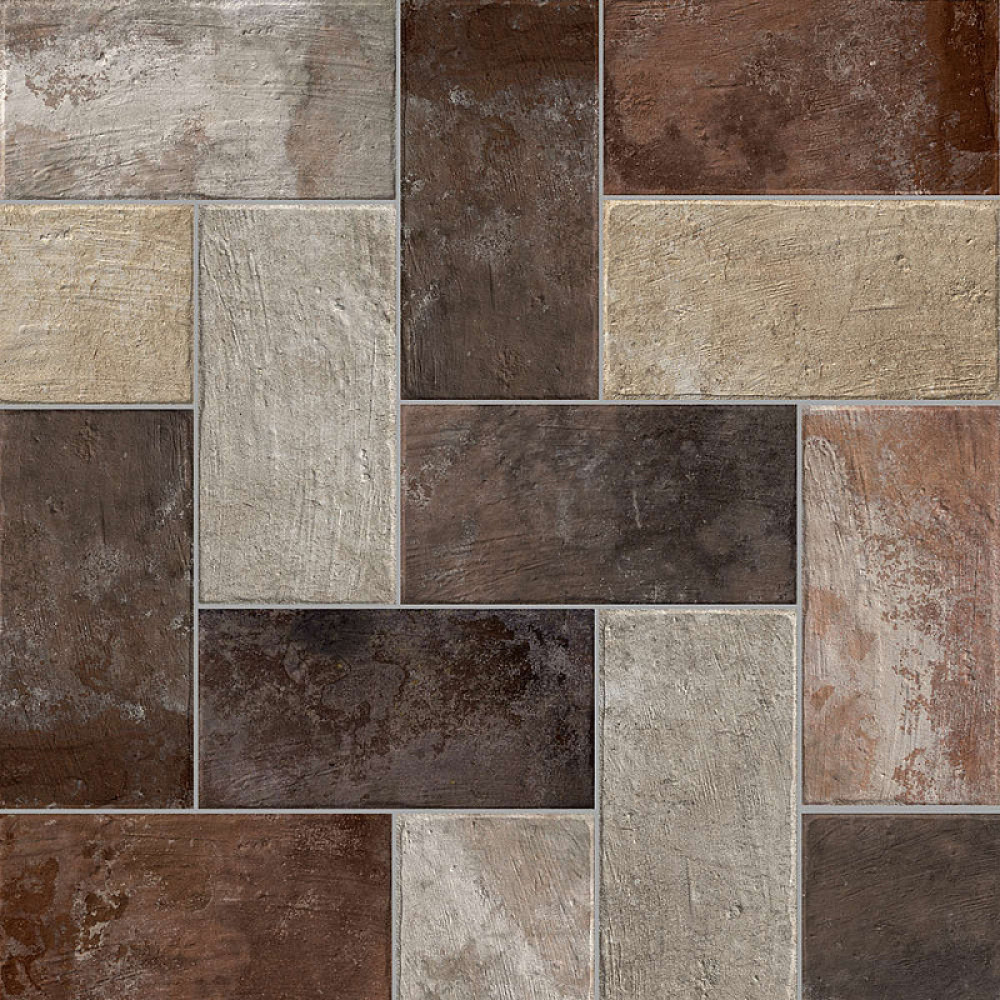 Керамогранит 33x17 Pav. Portu multicolor матовая бежево-коричневый Domino Керамогранит 33x17 Pav. Portu multicolor матовая бежево-коричневый Domino