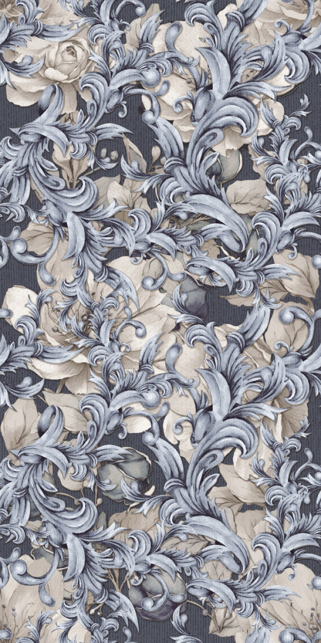 Плитка 120x60 Bellagio Dec Baroque Blu Mix Rect Rev матовая цветы синий Ape Плитка 120x60 Bellagio Dec Baroque Blu Mix Rect Rev матовая цветы синий Ape