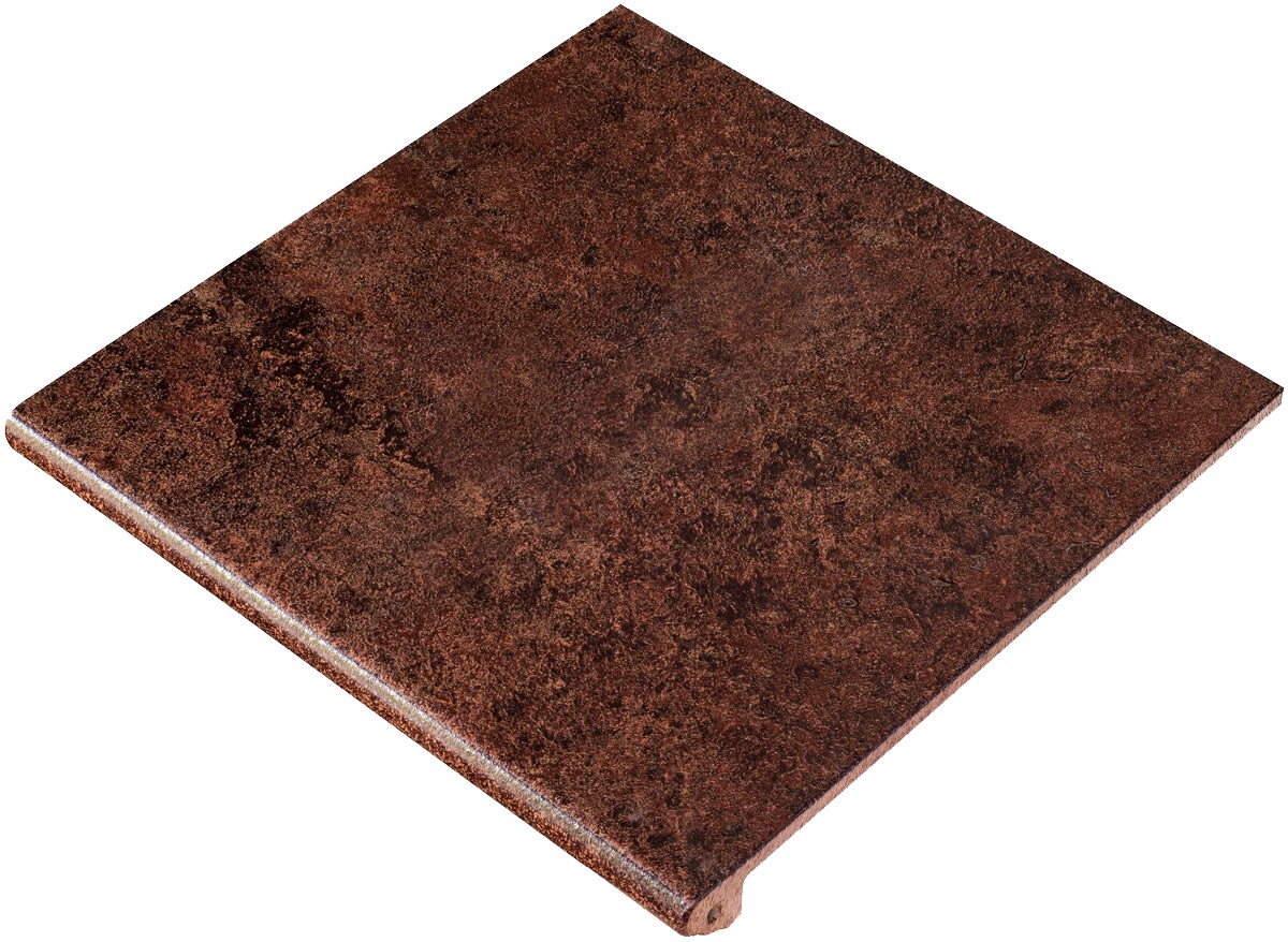 Ступень фронтальная 33x33 12мм Metalica Peldano Fior. Cherry матовая Exagres Ступень фронтальная 33x33 12мм Metalica Peldano Fior. Cherry матовая Exagres