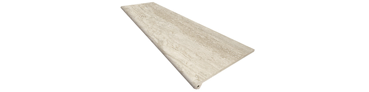 Ступень фронтальная 120x33 Marbles C 1 Fior Travertino матовая Exagres Ступень фронтальная 120x33 Marbles C 1 Fior Travertino матовая Exagres