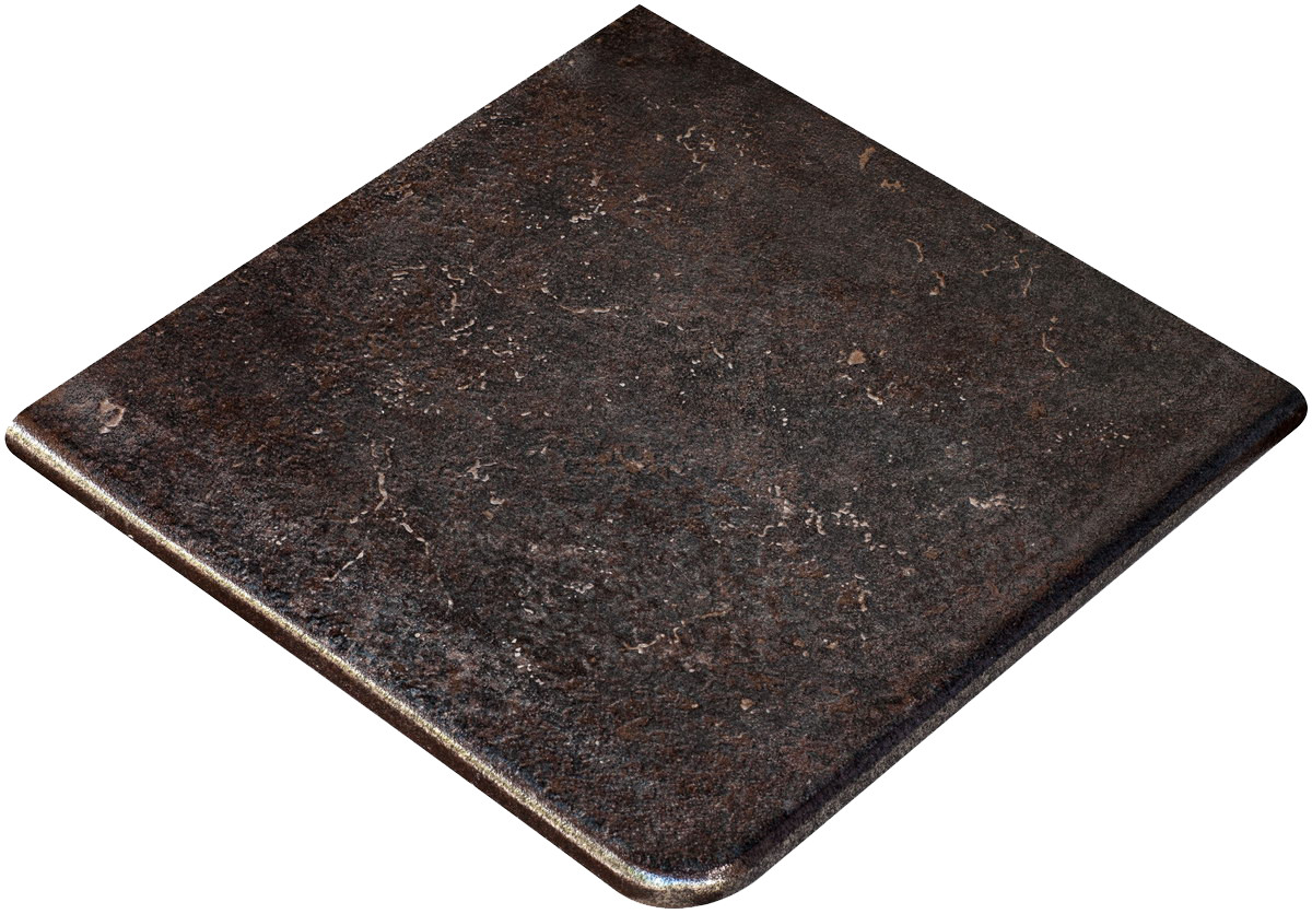Ступень угловая 34x33 Metalica Cartabon Fior. Basalt матовая Exagres Ступень угловая 34x33 Metalica Cartabon Fior. Basalt матовая Exagres