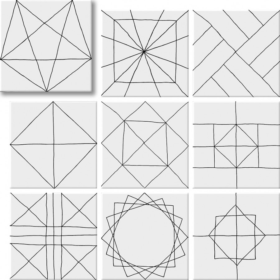 Плитка Geotiles Pawn матовая белый Плитка Geotiles Pawn матовая белый