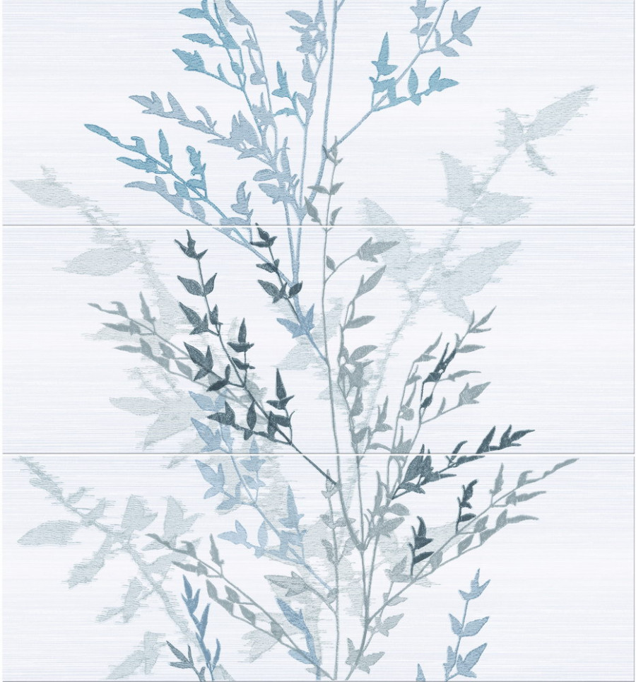 Панно 75x70 Fresh Blanco Grafito Decor Nippon set 3 pz Blanco матовая Keraben Панно 75x70 Fresh Blanco Grafito Decor Nippon set 3 pz Blanco матовая Keraben