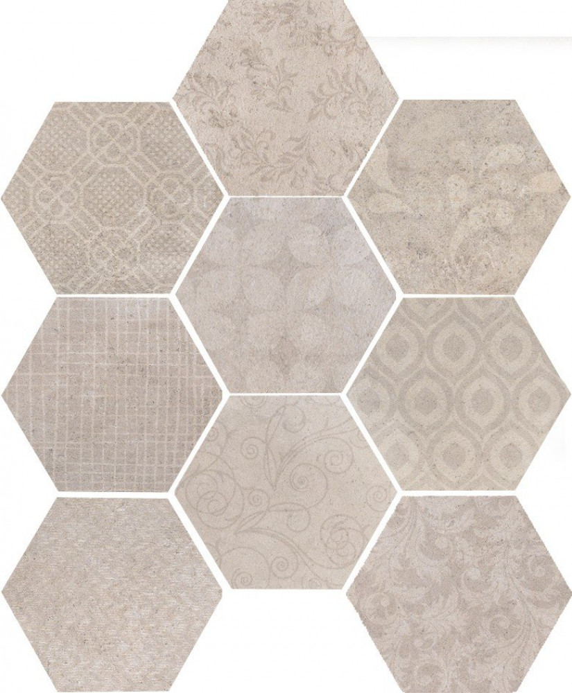 Керамогранит Cir 28x24 Esagona Fabric Shabby Chic 56 B матовая Керамогранит Cir 28x24 Esagona Fabric Shabby Chic 56 B матовая