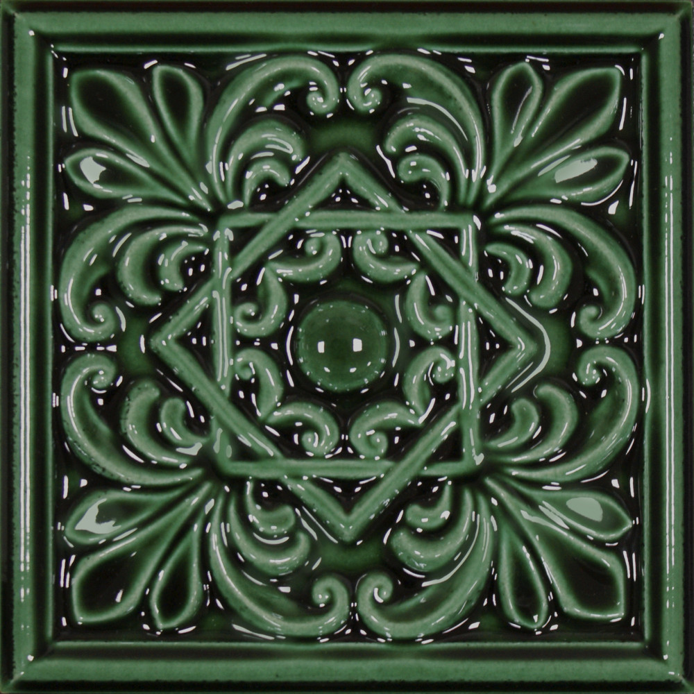 Плитка Cevica 15x15 Classic 1 Esmeralda Craquele глянцевая Плитка Cevica 15x15 Classic 1 Esmeralda Craquele глянцевая