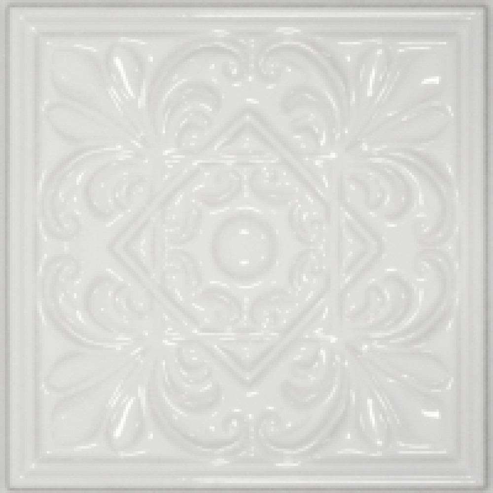 Плитка Cevica 15x15 Classic 1 White Zinc глянцевая Плитка Cevica 15x15 Classic 1 White Zinc глянцевая