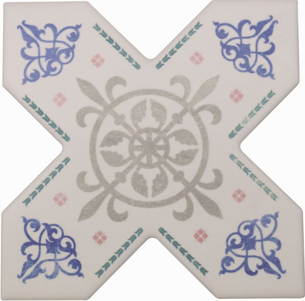 Керамогранит Cevica 13x13 Becolors Cross Dec. Arabesque матовая Керамогранит Cevica 13x13 Becolors Cross Dec. Arabesque матовая